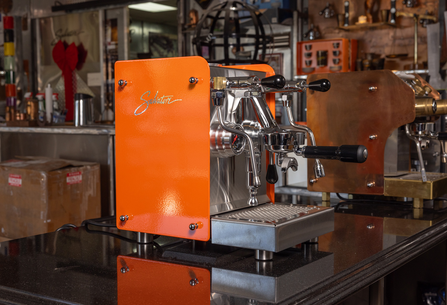 Salvatore Espresso Machine Chrome Color